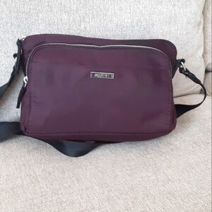 Roots 73 Burgundy Nylon Crossbody bag